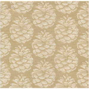 Napkin Dinner Paviot Pinecone Gold