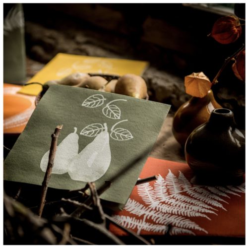 Napkin Dinner Paviot Poire Vert