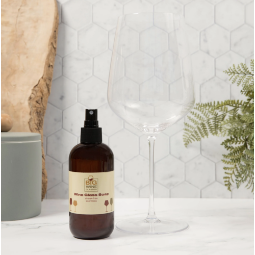 Big Wine Glass Organic Wine Glass Soap 8oz