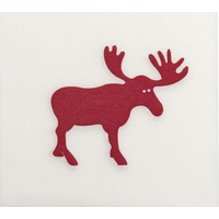 Napkin Dinner Paviot Moose Red