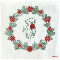 Napkin Cocktail Paviot Chien Bonnet