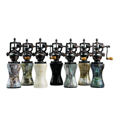 Baroy Salt and Pepper Grinder Brown Mother of Pearl