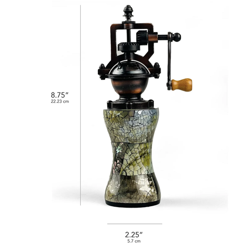Baroy Salt and Pepper Grinder Abalone Shell