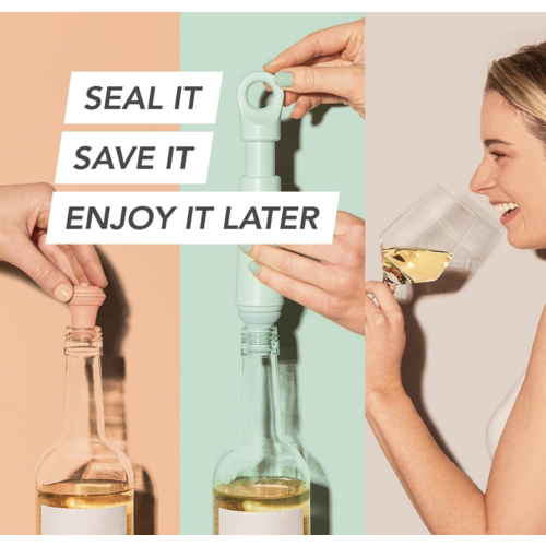 Vacuvin Loop Wine Saver Jade