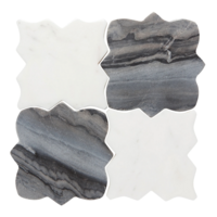 Tesselate Marble Coasters Set of 4