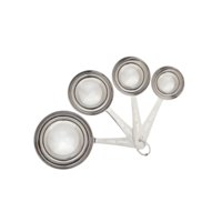 Silver Measuring Cup Set