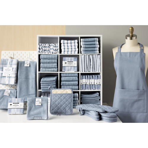 Now Designs Tea Towel Basketweave Slate Blue