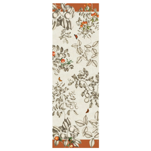 Garnier Thiebaut Table Runner Mandarines Rouille Cotton-Linen Blend