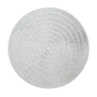 Round Silver Halo Placemat