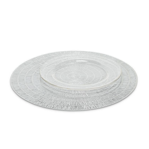 Abbott Round Silver Halo Placemat