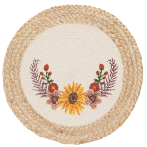 Now Designs Braided Placemat Sunflower Splendor