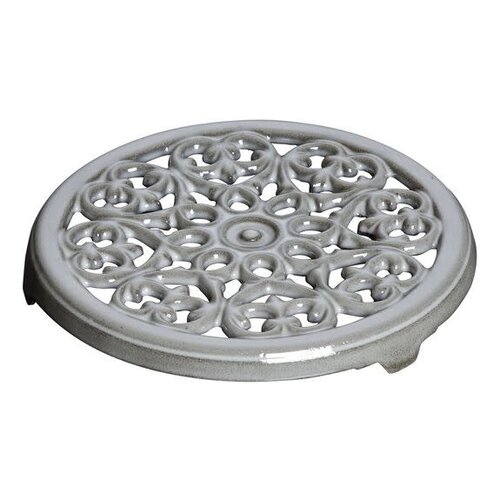 Staub Dutch Oven 3.75Qt Grey Lily + Trivet Set Staub