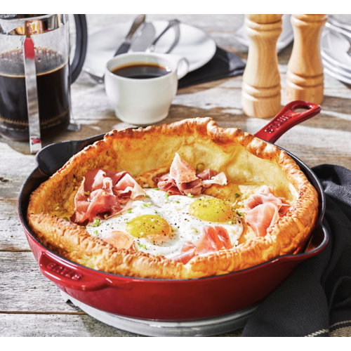 Staub Traditional Deep Frypan 28cm Cherry Red Staub