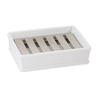Stoneware Soap Dish White
