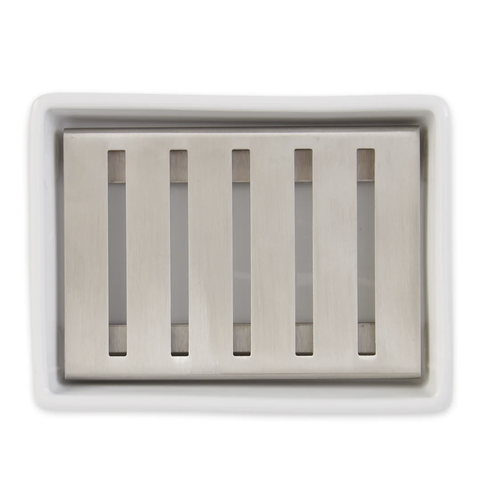 Endurance Stoneware Soap Dish White