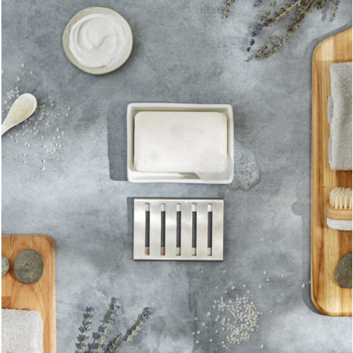 Endurance Stoneware Soap Dish White