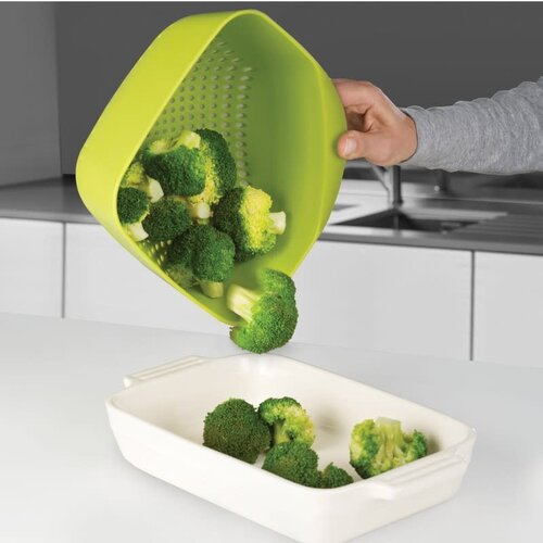 Joseph Joseph Joseph Joseph Square Stackable Colander Green