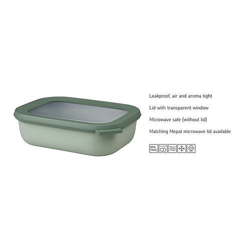 MEPAL Cirqula Multi-Bowl Rectangular 500ml Nordic Blue