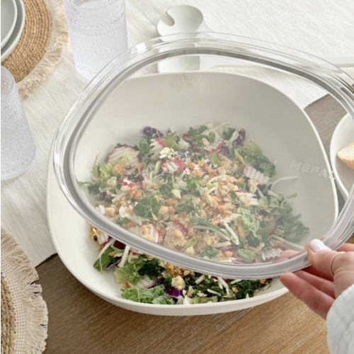 MEPAL Silueta Serving Bowl With Lid Cream