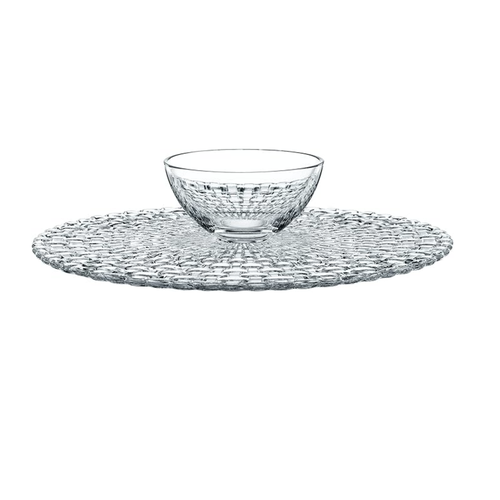Nachtmann Bossa Nova Cake Plate Chip N Dip No Dome