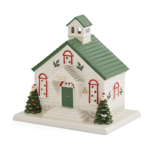 Spode Christmas Tree LED Village School House Spode Christmas Tree LED Village School House