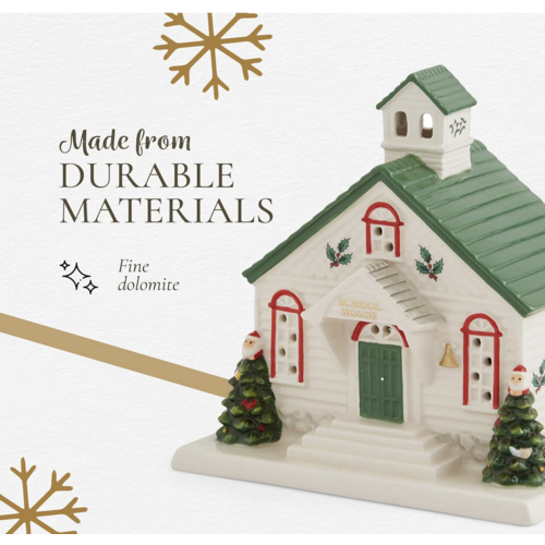 Spode Christmas Tree LED Village School House Spode Christmas Tree LED Village School House