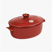 EMILE HENRY Grand Cru Red Oval Stewpot  6L