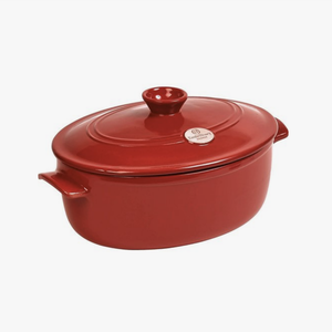 Emile Henry EMILE HENRY Grand Cru Red Oval Stewpot  6L