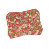 Placemats Red Morris Strawberry Thief Set of 4