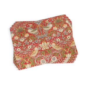 Pimpernel Placemats Red Morris Strawberry Thief Set of 4