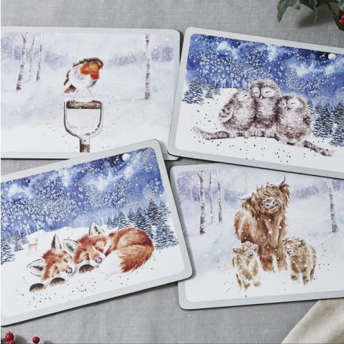 Wrendale Placemats Winter Skies Set of 4