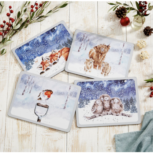 Wrendale Placemats Winter Skies Set of 4