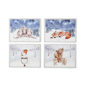 Wrendale Placemats Winter Skies Set of 4