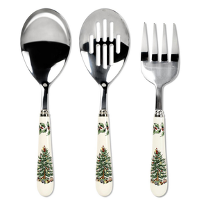 Spode Christmas Tree Cutlery Set 3 PC Spode Christmas Tree Cutlery Set 3 PC