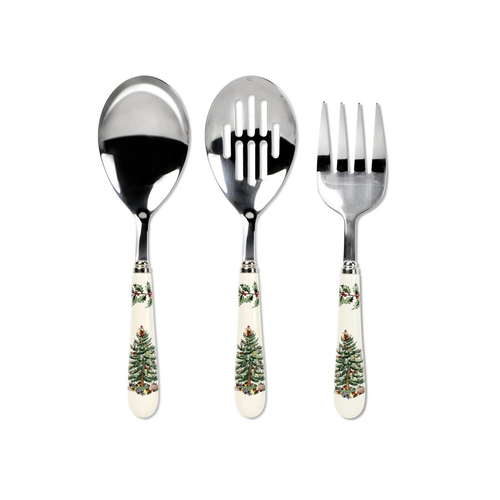 Spode Christmas Tree Cutlery Set 3 PC Spode Christmas Tree Cutlery Set 3 PC