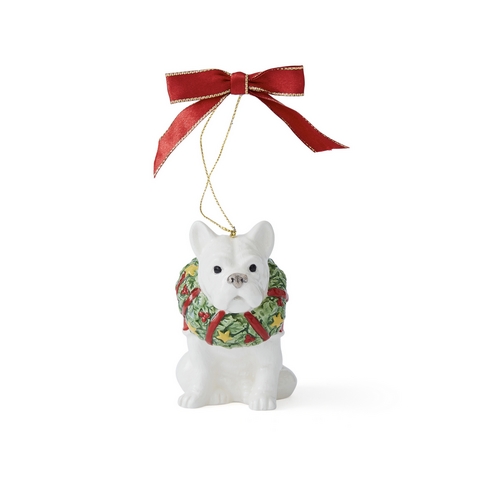 Spode Christmas Tree French Bulldog Ornament
