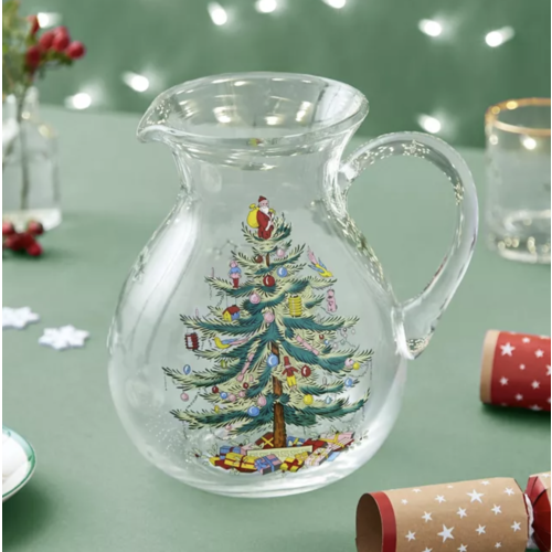 Spode Christmas Tree Glass Pitcher 3.4L Spode Christmas Tree Glass Pitcher 3.4L