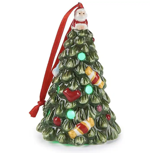 Spode Christmas Tree Multi Colour LED Tree Ornament Spode Christmas Tree Multi Colour LED Tree Ornament