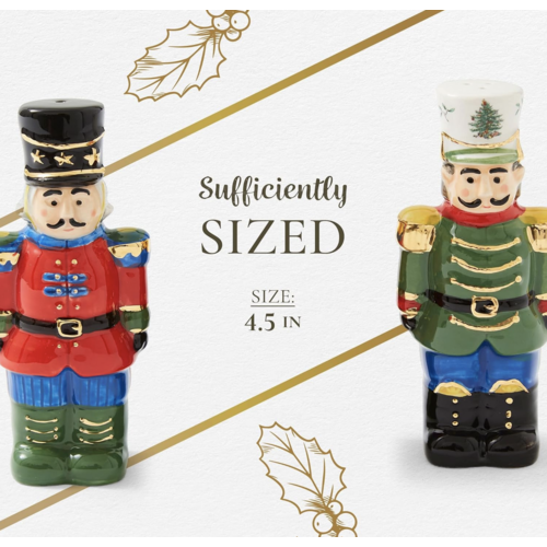 Spode Christmas Tree Nutcracker Salt and Pepper Set Spode Christmas Tree Nutcracker Salt and Pepper Set