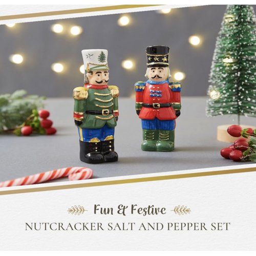 Spode Christmas Tree Nutcracker Salt and Pepper Set Spode Christmas Tree Nutcracker Salt and Pepper Set