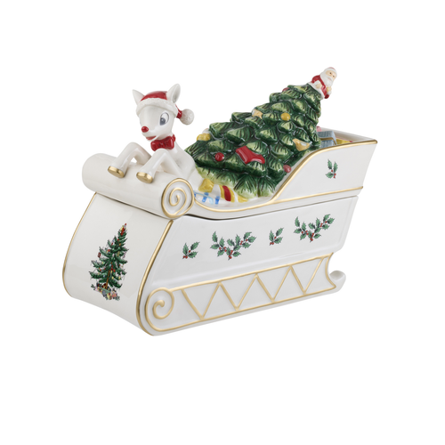 Spode Christmas Tree Rudolph Cookie Jar Spode Christmas Tree Rudolph Cookie Jar