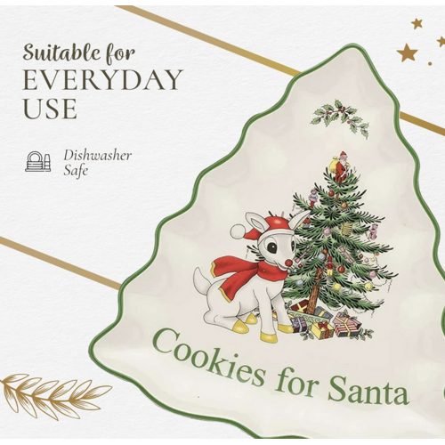 Spode Christmas Tree Rudolph Tree Dish 9.5 Inch Spode Christmas Tree Rudolph Tree Dish 9.5 Inch