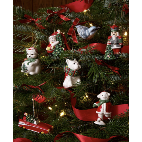 Spode Christmas Tree Skating Teddy Bear Ornament Spode Christmas Tree Skating Teddy Bear Ornament