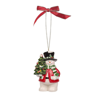 Christmas Tree Snowman Ornament