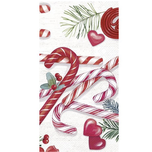 IHR Napkin Guest Paper Candy Canes