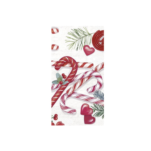 IHR Napkin Guest Paper Candy Canes