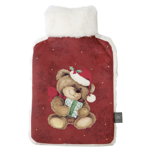 IHR Hot Water Bottle Christmas Teddy Red IHR Hot Water Bottle Christmas Teddy Red