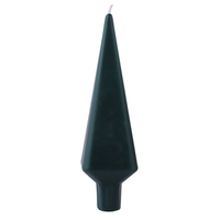 Pyramid Candle Dark Green