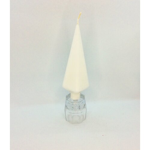 Diana Pyramid Candle White