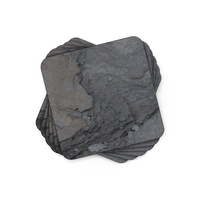 Coasters Midnight Slate Set of 6